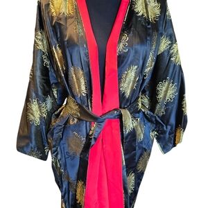 Elegant Vintage Japanese 100% Silk KIMONO UNISEX & SEXY !